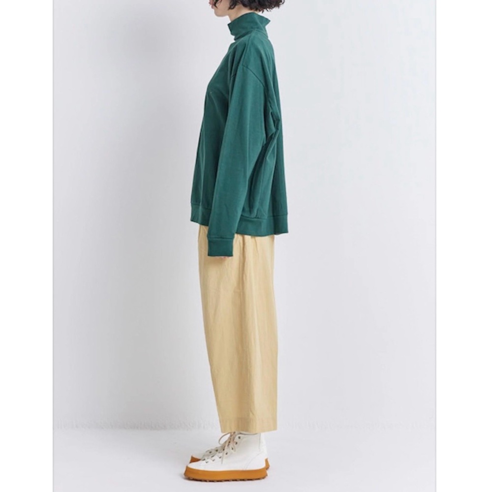 Veritecoeur made in Japan high neck long sleeve tee (green) - Picture 2 of 10